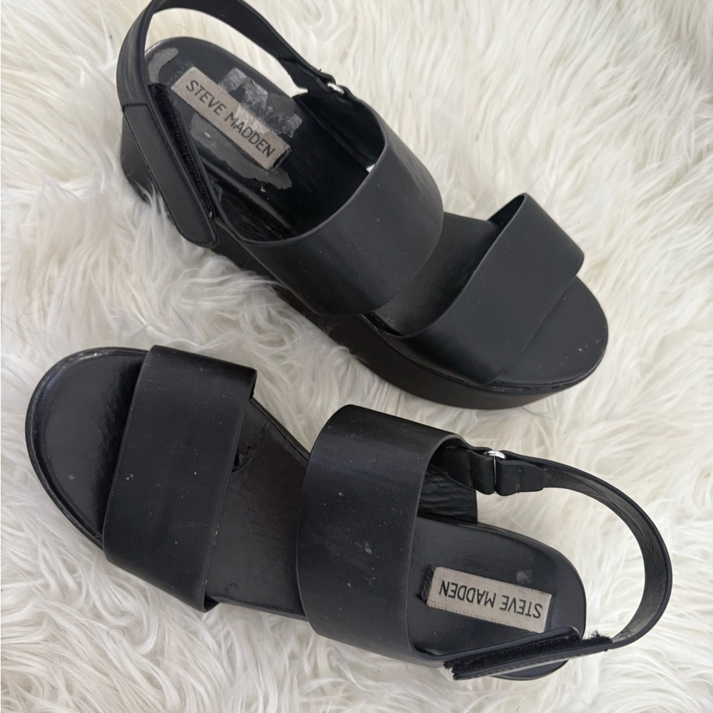 Steve Madden Black Women's Sandals